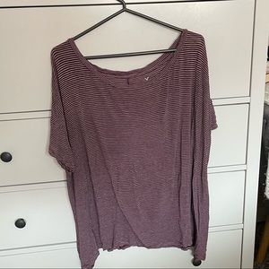 Maroon American Eagle Tee